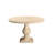 48" Natural Solid Wood Pedestal Base Round Top Dining Table