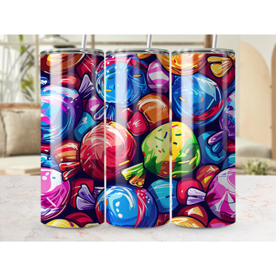 Choose Handmade Tumblers 591 mL Vacuum Insulated Stainless Steel (18/8) Travel Tumbler with Straw