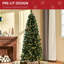 Prelit Artificial Pencil Christmas Tree with Warm White LED Light-1273010730
