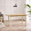 Alissah Solid Wood Farmhouse Extendable Dining Table Set with x4 Dining Chairs & x1 Dining Bench-986903259-986903255