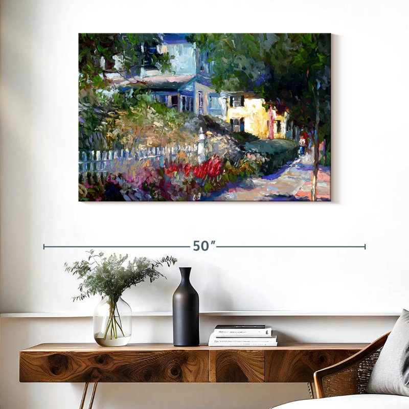 Sireci Yellow Suburbs, 26" H x 39" W
