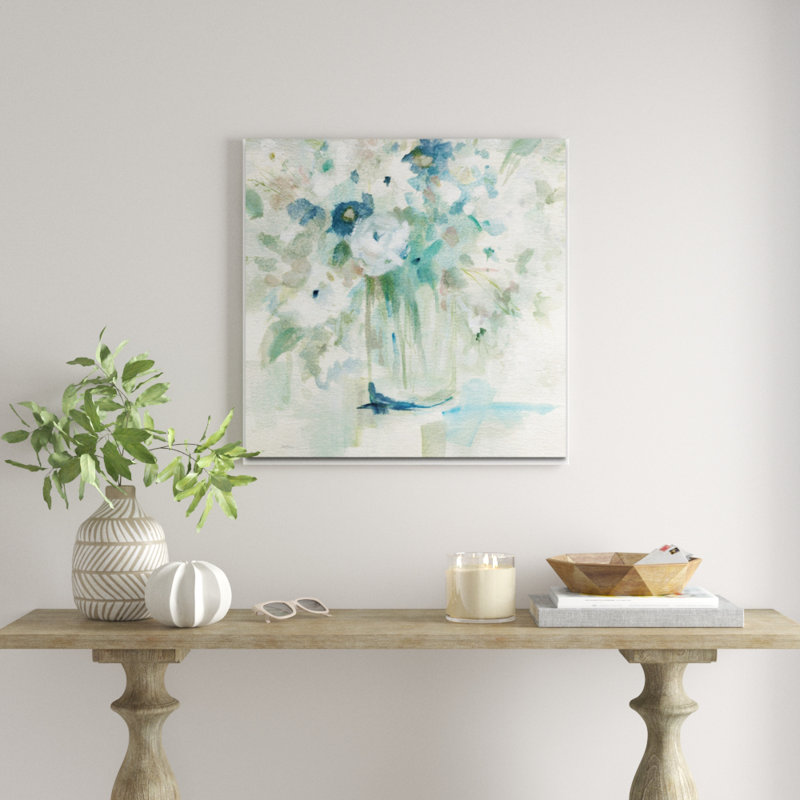 « fleuriing aparters », peinture, H 40 po x l 40 po x p 1,5 po, Toile tendue
