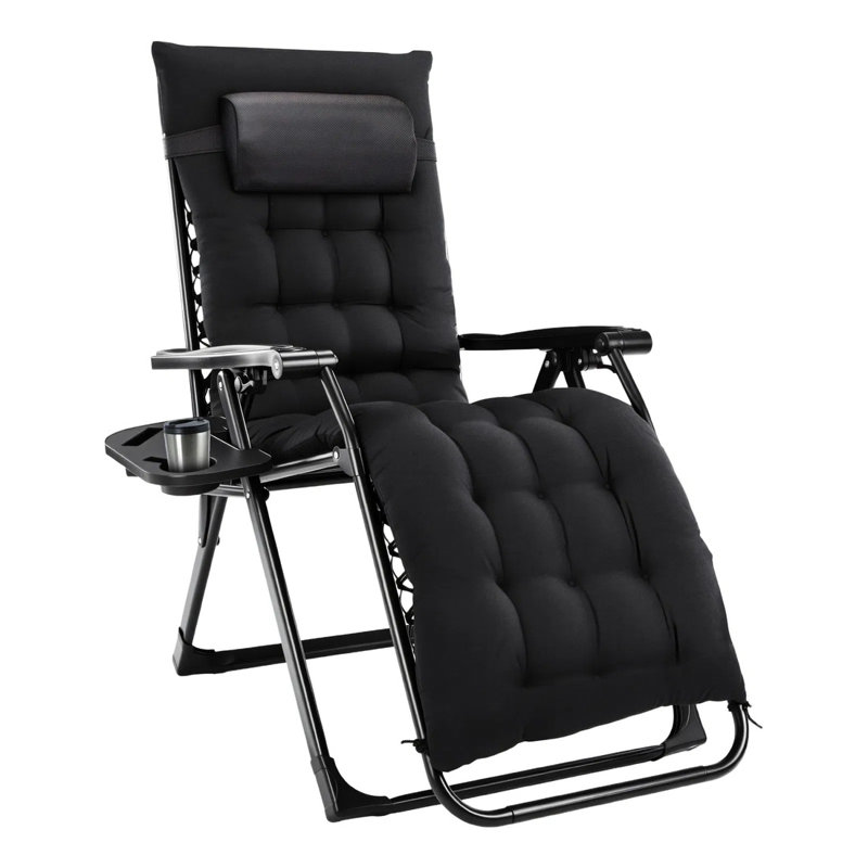Chaise Zero Gravity, Noir, Noir