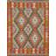 Tapis géométrique en laine Kilim