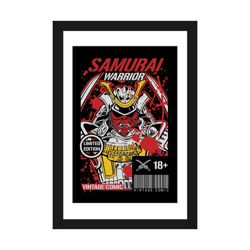 Japon XX XX III - reproduction d'art mural - papier d'art encadré, H 32 po x l 24 po, Noir