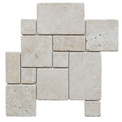 Carrelage mosaïque en travertin Versailles