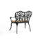 Banc en fonte d'aluminium avec coussin-40218511