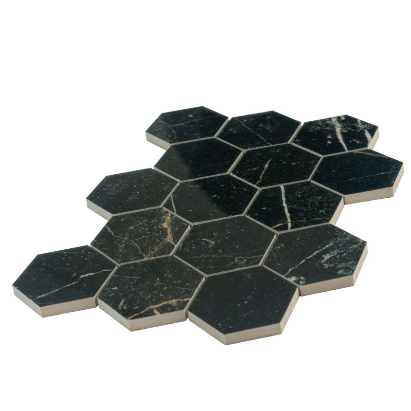 Feuille de mosaïque en porcelaine Splendor l 8,9 po x L 12,8 po