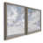 Toile avec cadre gris