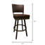 Tabouret de bar et de comptoir Voncile-2096349086