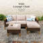 Repose-pieds d'extérieur en osier Salem-96901701