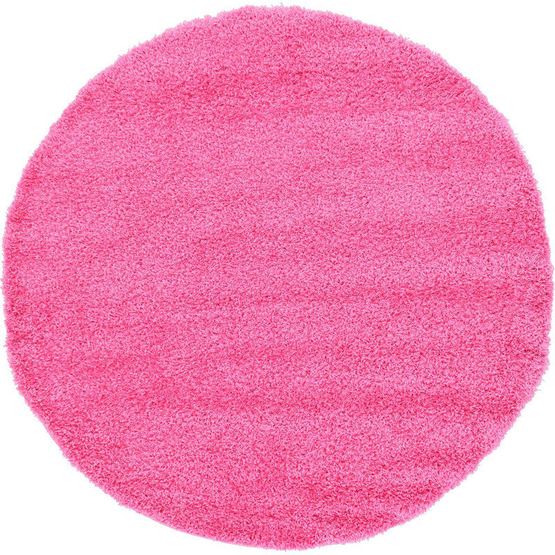 Tapis rose Angeline Taffy, Rond 6 pi 1 po