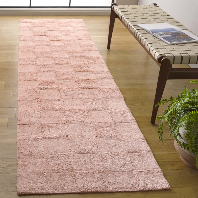 Tapis rose Easy Care 222, Tapis de couloir 2 pi 3 po x 9 pi