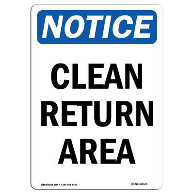 Clean Supply Area Sign