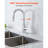 Single Handle Sink Faucet Brushed Nickel Pull-Down Kitchen Sink Faucet