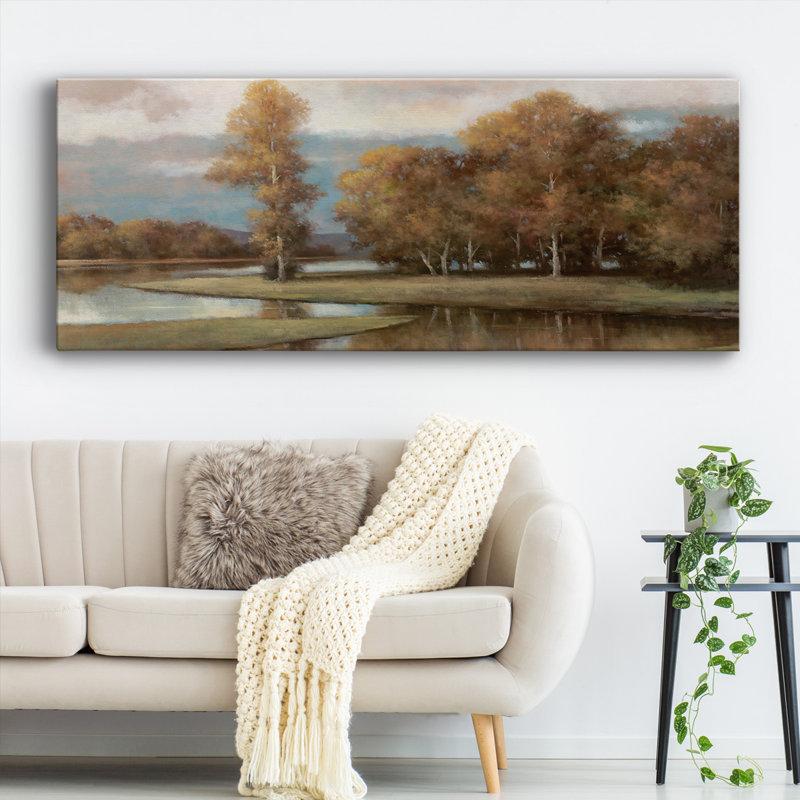 «Winding River II», reproduction sur toile, H 20 po x l 50 po x P 1,5 po