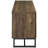 Contemporary Tv Stand In Rustic Oak With Pattern And Sled Trestle For Homes 2-Door Industrial Legs Functional Shelving Living Areas