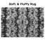 Standard Tye Dye Grey Shaggy Fluffy Area Rug  -1636966621