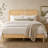 Brody Solid Wood Bed Frame-130370334-130370335