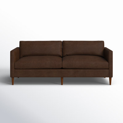 Clifford 87" Genuine Leather Custom Sofa