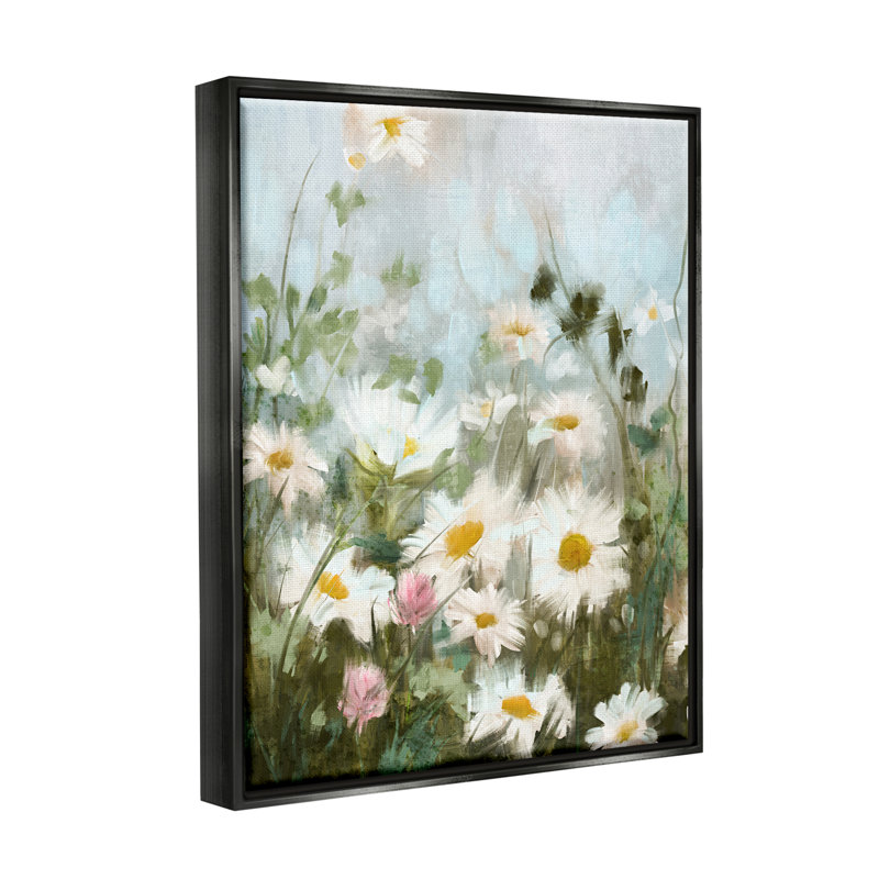 Wildon Home® Wild Daisies Blooming Meadow, art mural sur toile flottante par Nina Blue, H 21 po x l 17 po x P 1,7 po