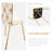 Waiting Room Chair Velvet Vanity Dining Chairs, Upholstered Makeup Accent Reading Chair,Metal Legs for Kitchen, Bedroom, Living Room