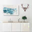 Rising Ocean Watercolour - Wrapped Canvas-56659861