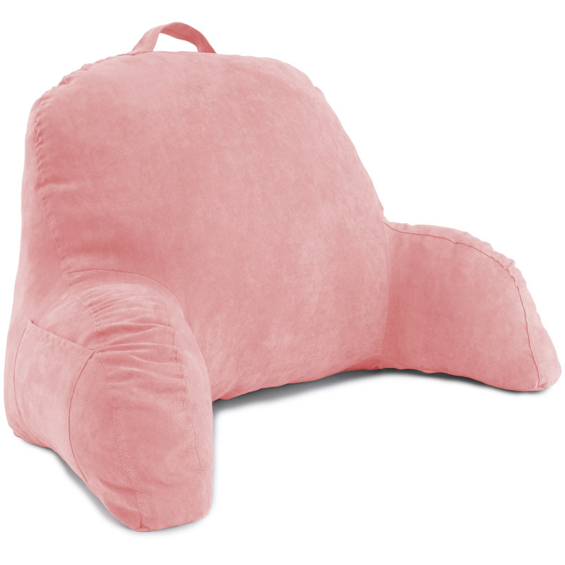 Microsuede Reversible Throw Pillow, Pink