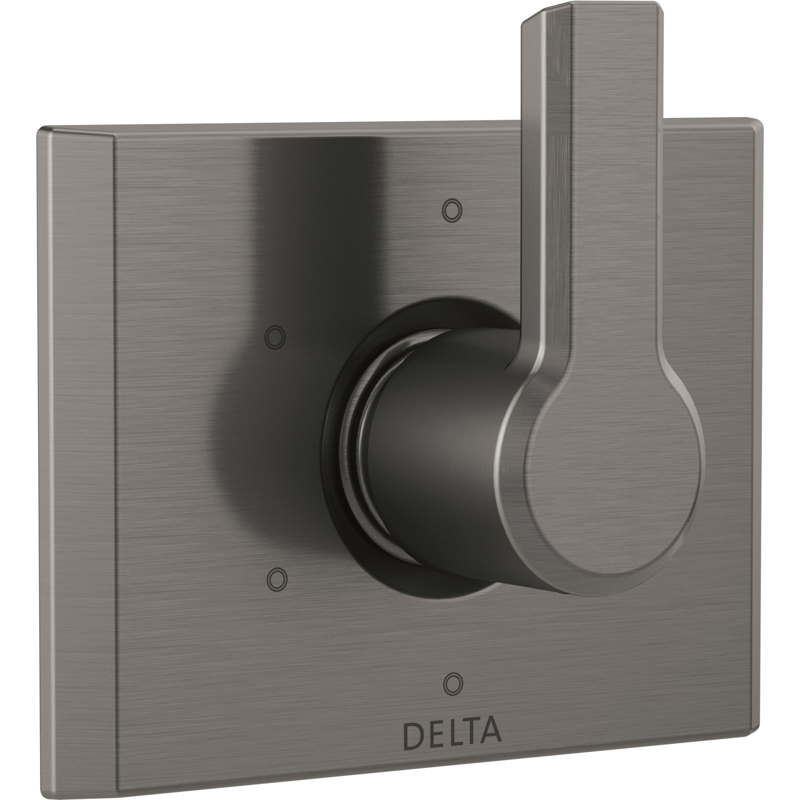 Pivotal 6-Setting 3-Port Diverter Trim, Lumicoat Black Stainless