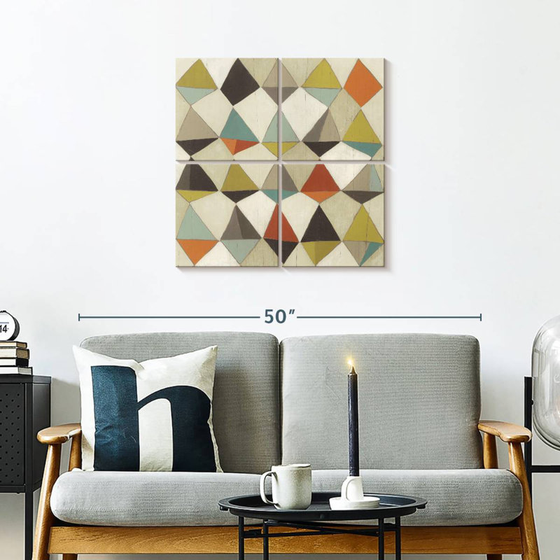 Motif ondulé II, H 26 po x l 26 po
