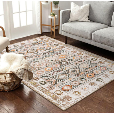 Tapis d'entrée rectangulaire Govan Boho