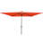 Rectangular Outdoor Umbrella With 26 Solar And Push Button Tilt Function Lights Windproof Design