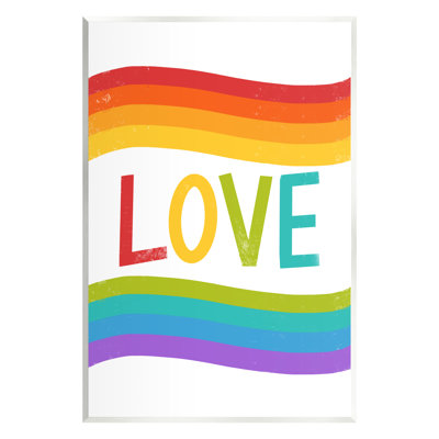 " Rainbow Love Pride Stripes " by Amanda Houston