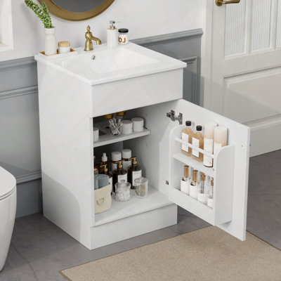 Meuble-lavabo de salle de bain avec lavabo