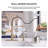 Forious® Ultra Pull Down Single Handle Kitchen Faucet with Soap Dispenser-98472639
