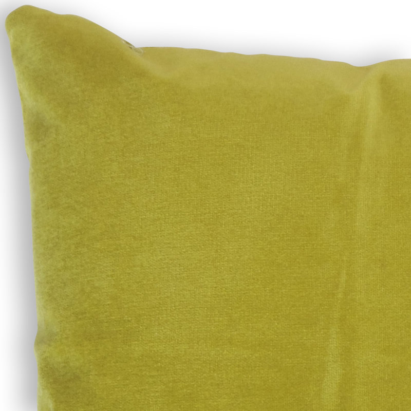 Calyse Square Pillow Cover & Insert, Height(24") x Width(24"), Wasabi