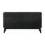 Commode double de 6 po avec 6 tiroirs au fini noir Branon