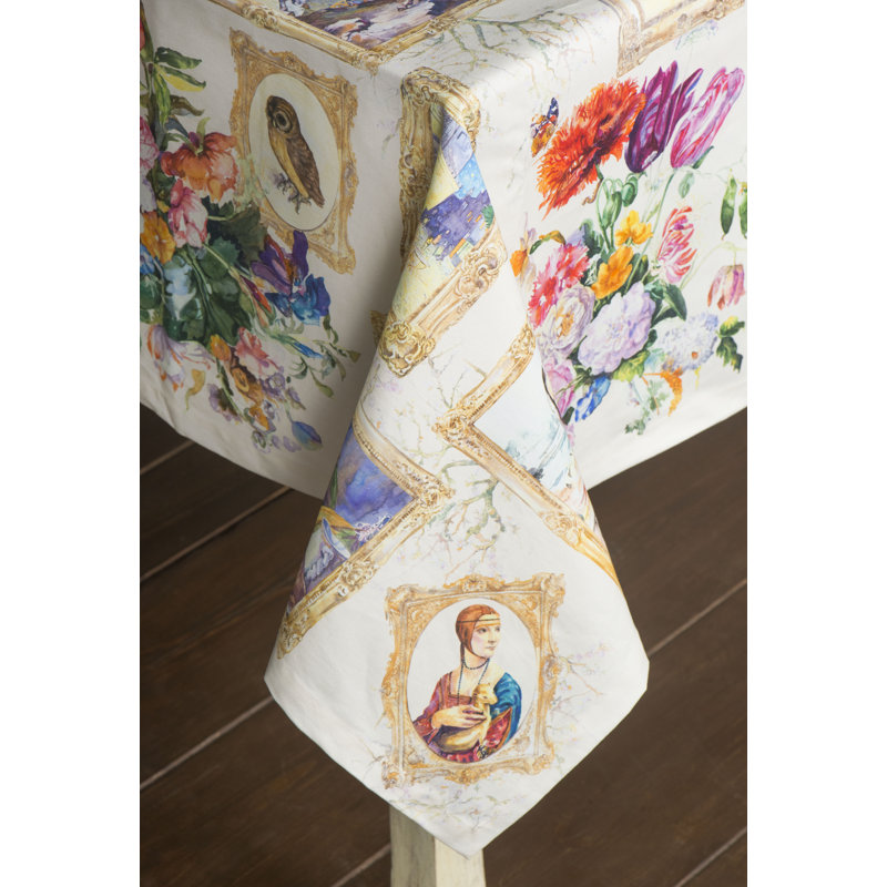 100% Cotton Tablecloth, 90" L x 60" W