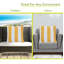 Housse et insert de coussin d'extérieur à rayures verticales-953484555-953484550