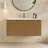 30" Wall Mounted Striped Natural Oak Single Bathroom Vanity With Ceramic Top-97698935-113606725