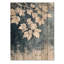 Branches de feuilles givrées blanches IV - Décoration murale en bois de feuilles - sur bois de pin naturel-1952106526