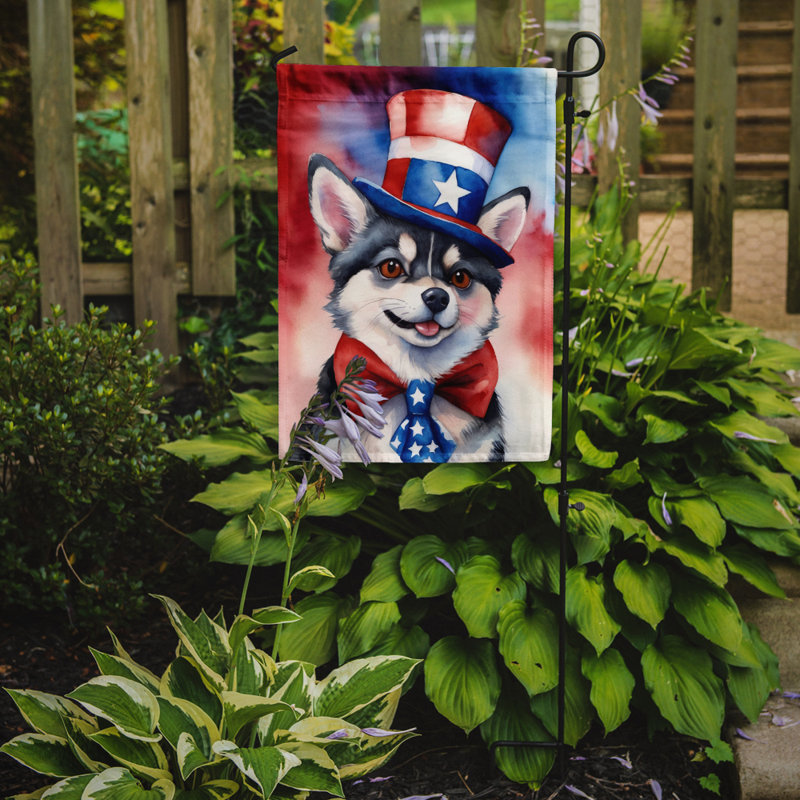 Drapeau patriotique du jardin américain, Klee Kai de l'Alaska