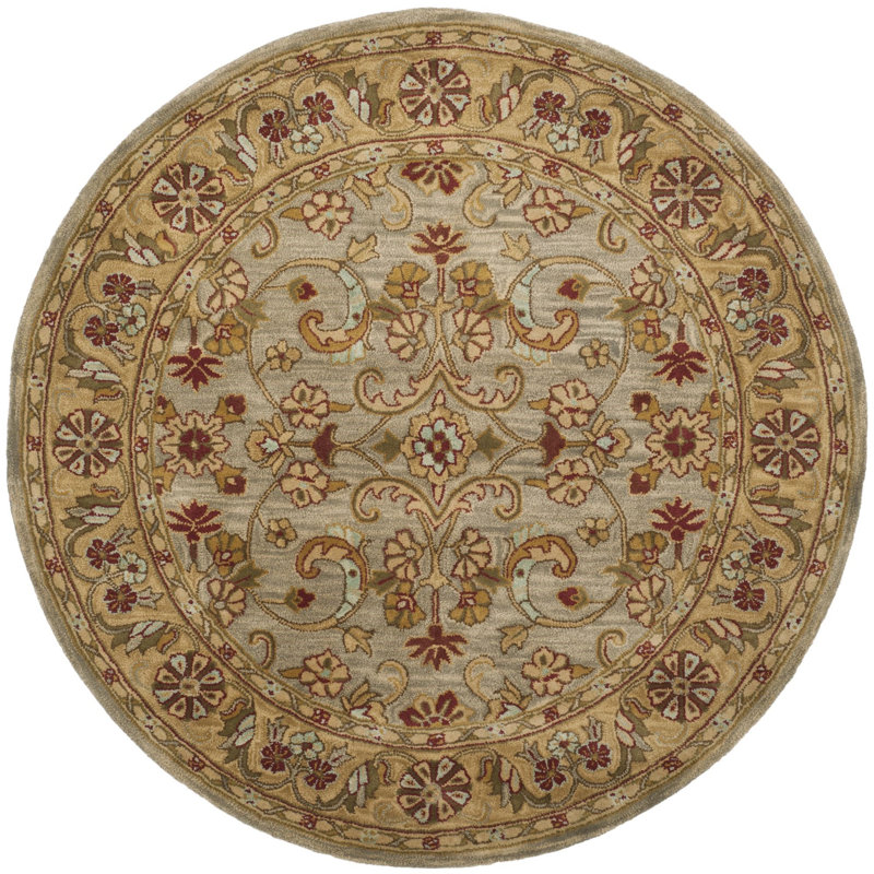Tapis oriental en laine touffeté à la main Tosca, Rond 8 pi