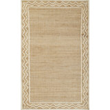 Geometric Handmade Flatweave Jute/Wool Area Rug in Natural