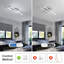 3-Light 56cm LED Semi Flush Mount Ceiling Light