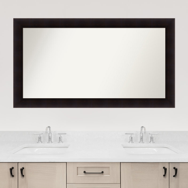 Miroir mural Jillissa, Rectangle, Noir, 28,75 po x 51,75 po