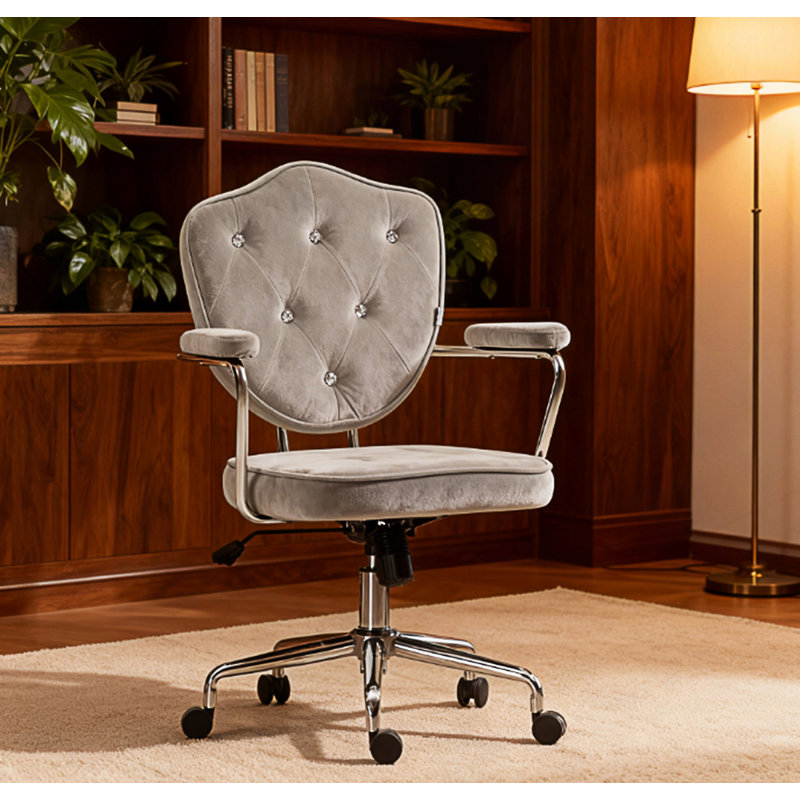 Chaise de bureau luxueuse avec hauteur réglable, Polyester