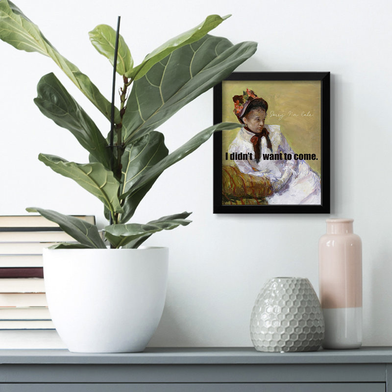 «Memory Screen I», reproduction encadrée, Pas de tapis, Toile encadrée noire