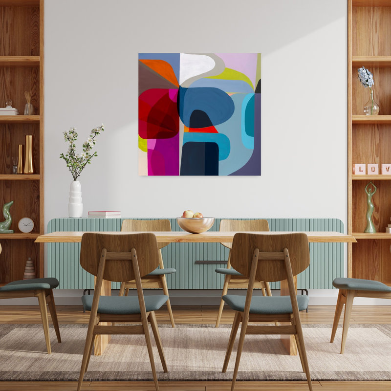 Point of Entrée, art contemporain abstrait, H 36 po x l 36 po
