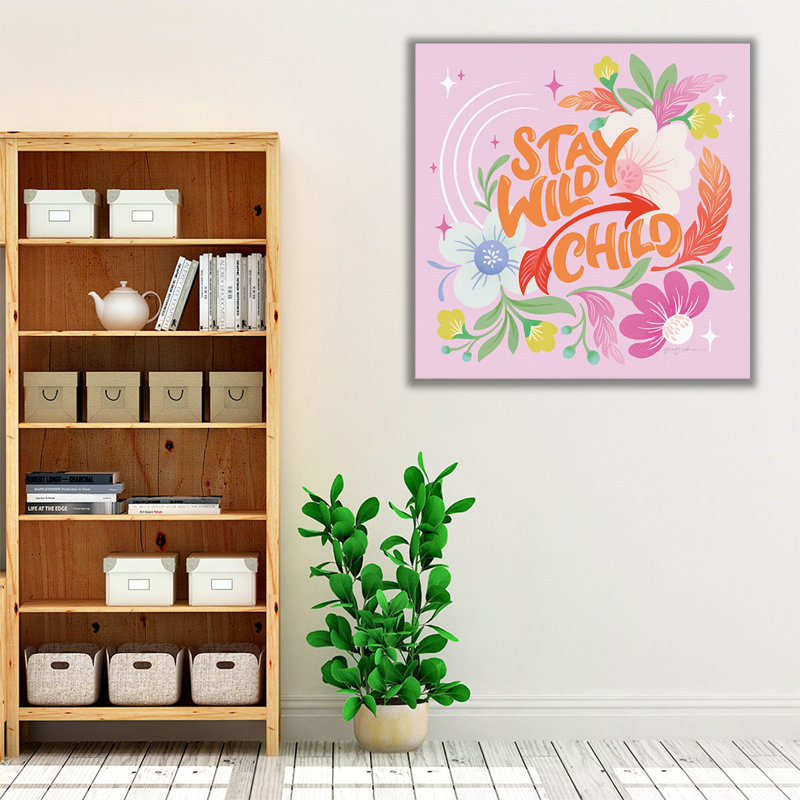 «Stay Wild I», reproduction d'art sur toile, H 40 po x l 40 po
